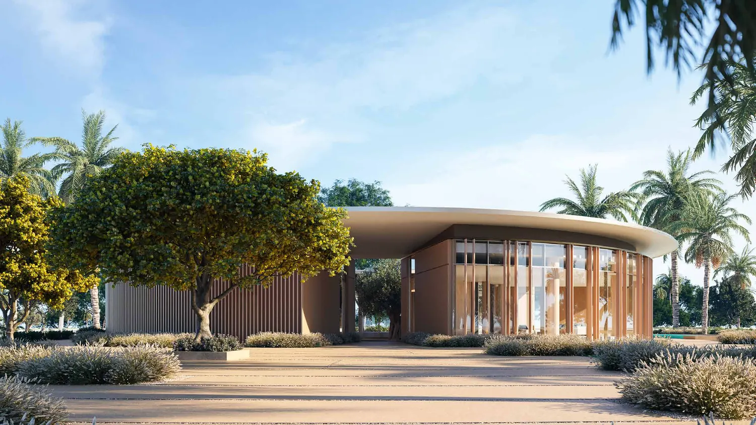 Fay Hills community clubhouse with a green living roof