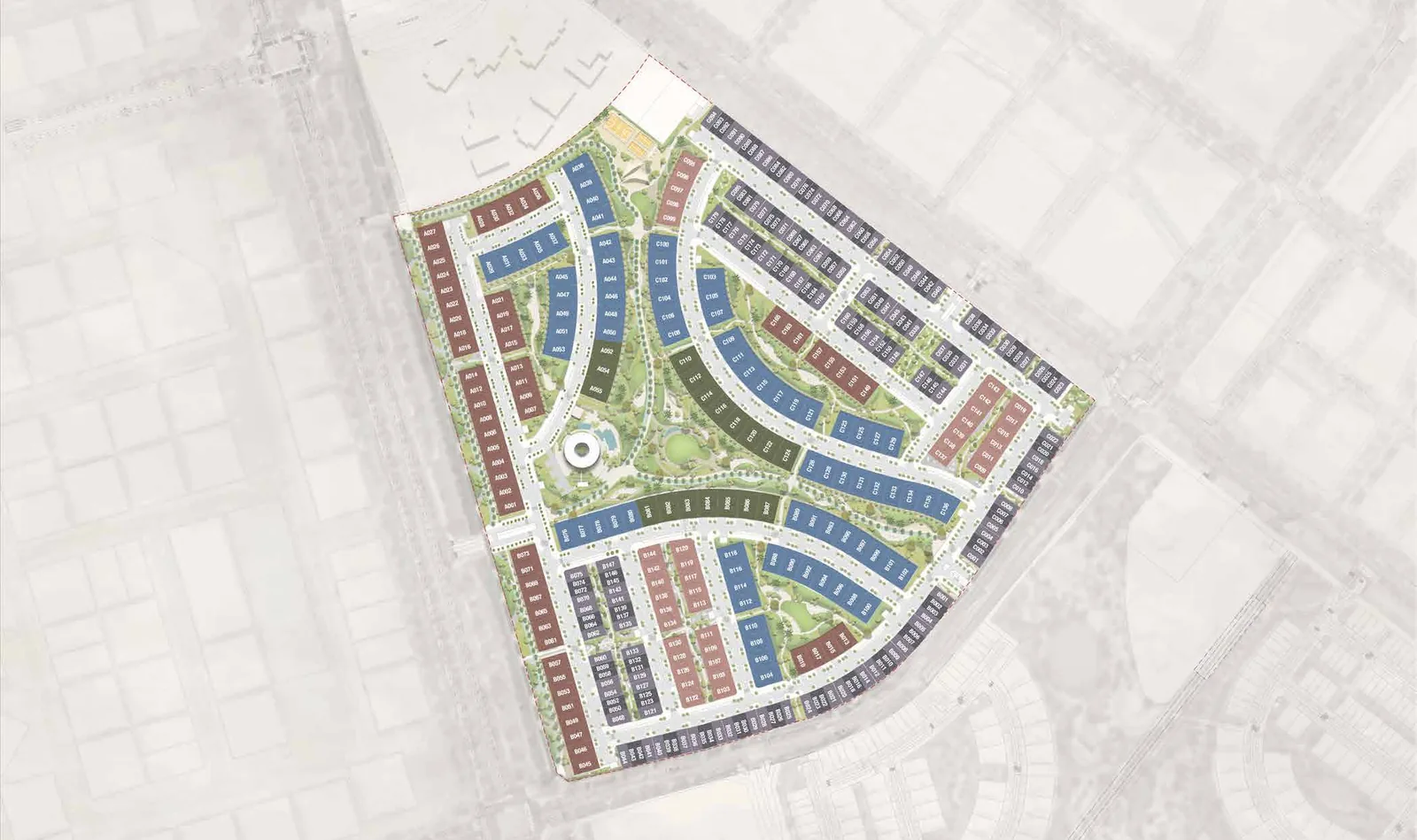 Fay Hills master plan within Masdar City